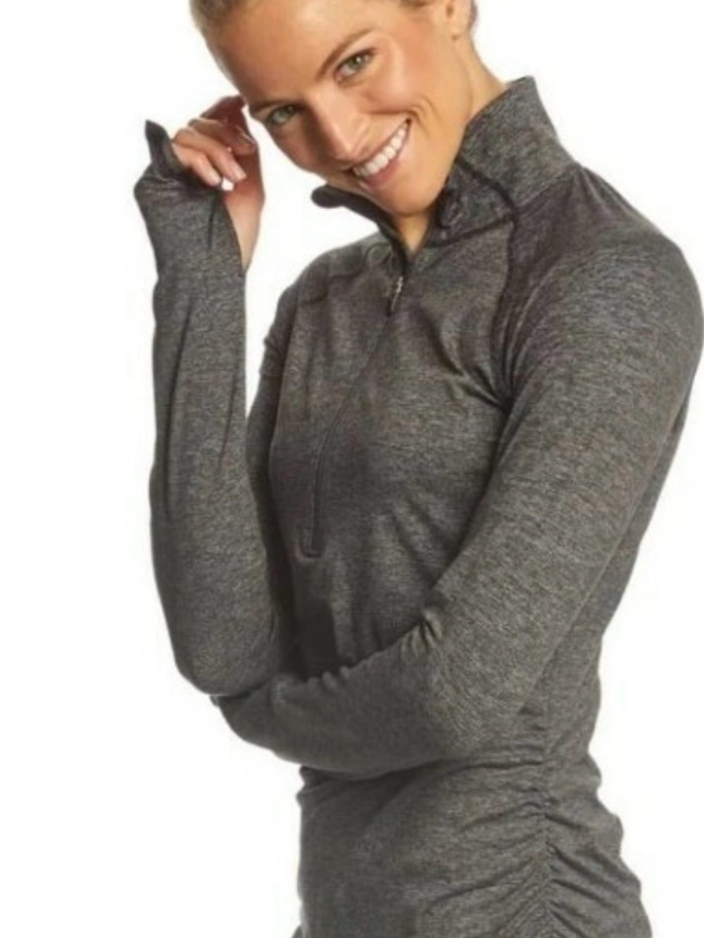 The North Face Women's Charcoal Quarter-Zip Performance Pullover